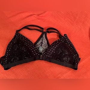 Pure Beauty Black White poka dot Bra XL